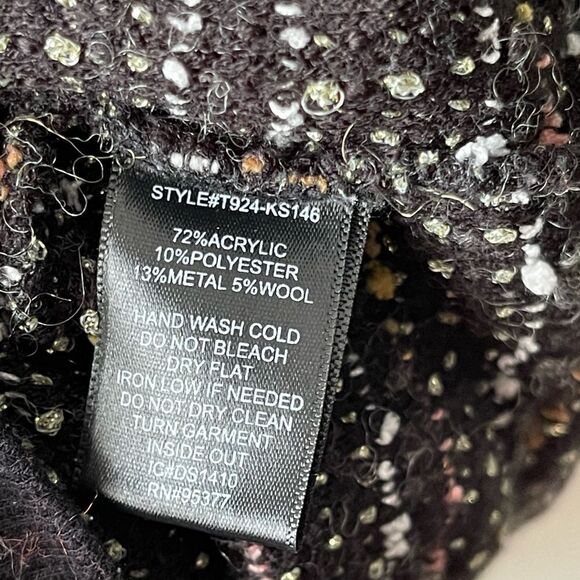 Sanctuary Black and Multicolor V-Neck Sweater - Picture 6 of 9